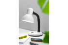  - Stolní lampa RIO, E27, max. 40 W, 220–240 V, bílá