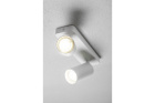  - Stropní svítidlo SANTO BIS, hliník, IP20, max. 20W*2, dvojité, kulaté, bílé